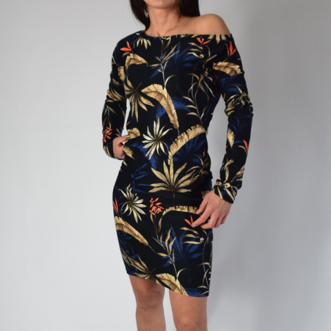 XS _ asymetryczna print wzór czarna XS _ asymetryczna print wzór czarna