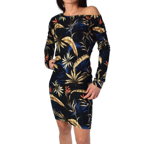 XS _ asymetryczna print wzór czarna XS _ asymetryczna print wzór czarna