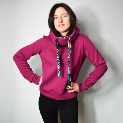 CLARET _ bluza z kapturem _ miś fuksja CLARET _ bluza z kapturem _ miś fuksja
