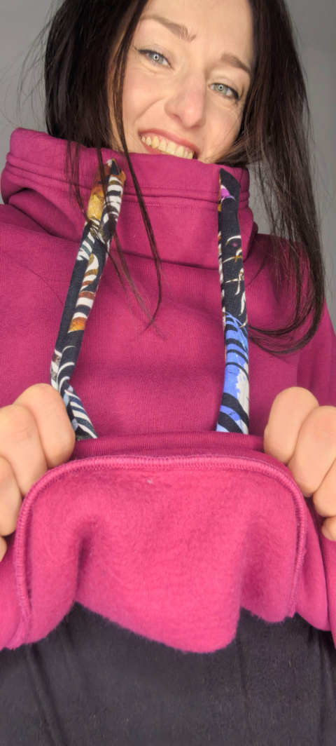 CLARET _ bluza z kapturem _ miś fuksja CLARET _ bluza z kapturem _ miś fuksja