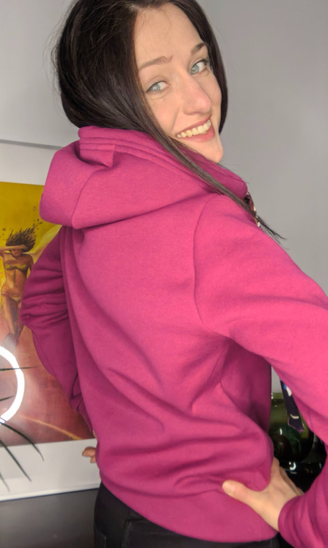 CLARET _ bluza z kapturem _ miś fuksja CLARET _ bluza z kapturem _ miś fuksja