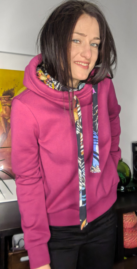 CLARET _ bluza z kapturem _ miś fuksja CLARET _ bluza z kapturem _ miś fuksja