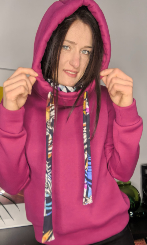 CLARET _ bluza z kapturem _ miś fuksja CLARET _ bluza z kapturem _ miś fuksja