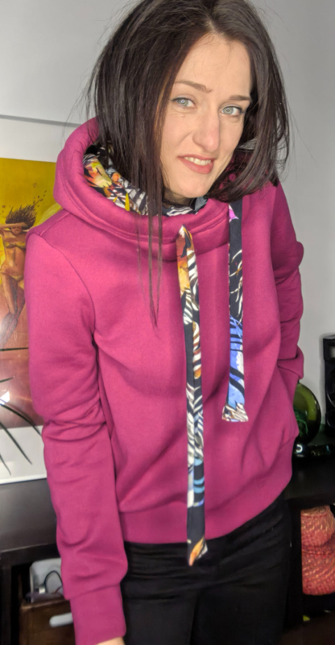 CLARET _ bluza z kapturem _ miś fuksja CLARET _ bluza z kapturem _ miś fuksja
