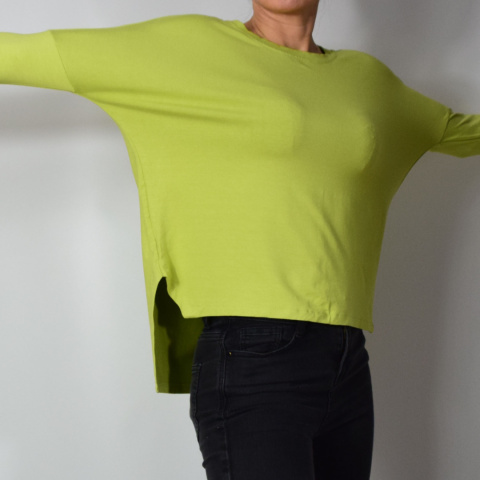 S-M bluzka wiskoza limonka oversize S-M bluzka wiskoza limonka oversize