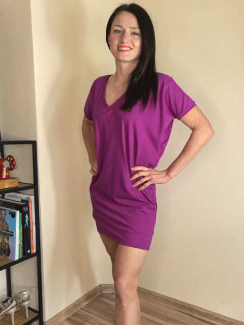 HANA krótki rękaw_ bawełna singiel