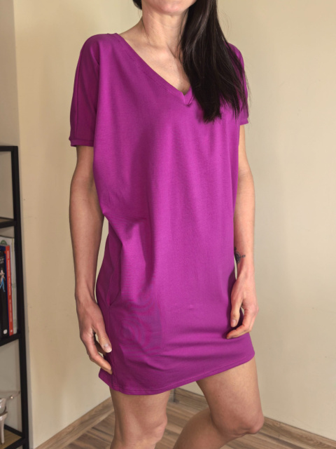 HANA krótki rękaw_ bawełna singiel