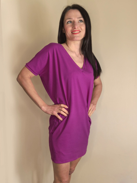 HANA krótki rękaw_ bawełna singiel