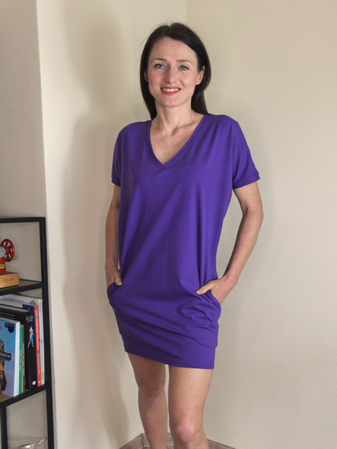 HANA krótki rękaw_ bawełna singiel