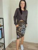 LIZ _ spódnica ołówkowa _ dresówka