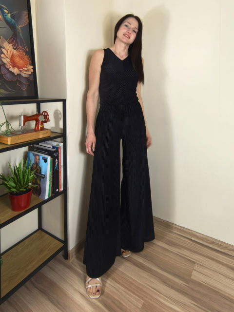 LUGO spodnie _ welur/tiul