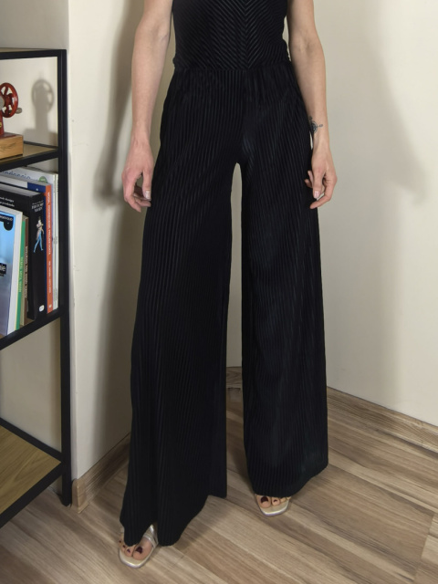 LUGO spodnie _ welur/tiul