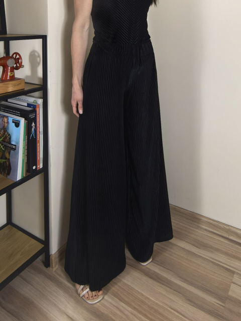 LUGO spodnie _ welur/tiul