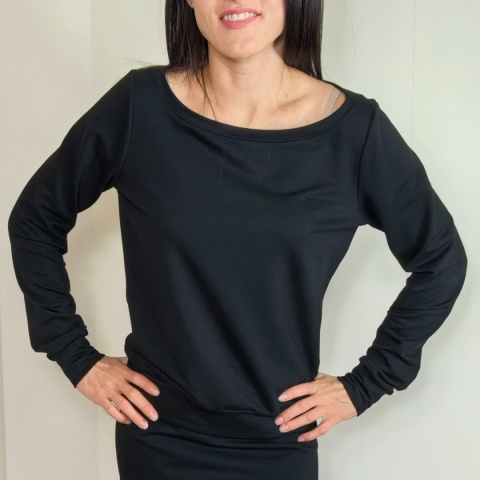 bluza NEMOLI _ dresówka czarna