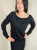bluza NEMOLI _ dresówka czarna