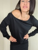 bluza NEMOLI _ dresówka czarna