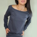 bluza NEMOLI _ dresówka grafit