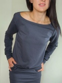 bluza NEMOLI _ dresówka grafit