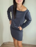 bluza NEMOLI _ dresówka grafit