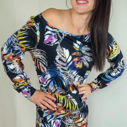 bluza NEMOLI _ dresówka monstera