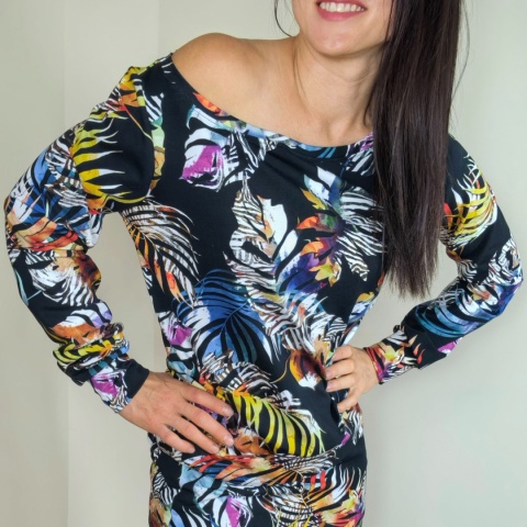 bluza NEMOLI _ dresówka monstera