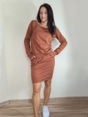 bluza NEMOLI _ dresówka ruda