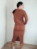 bluza NEMOLI _ dresówka ruda