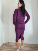 bluza NEMOLI _ dresówka śliwka