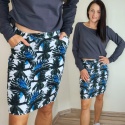 spódnica MOLI _ dresówka papuga