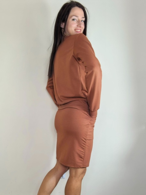 spódnica MOLI _ dresówka ruda spódnica MOLI _ dresówka ruda