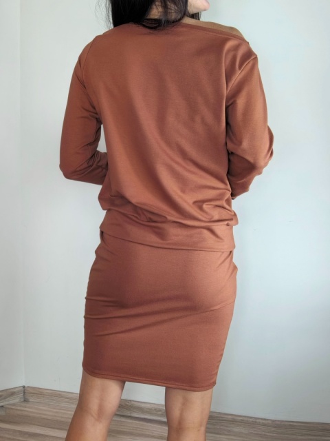 spódnica MOLI _ dresówka ruda spódnica MOLI _ dresówka ruda