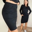 S _ spódnica MOLI _ dresówka czarna