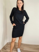 S _ spódnica MOLI _ dresówka czarna