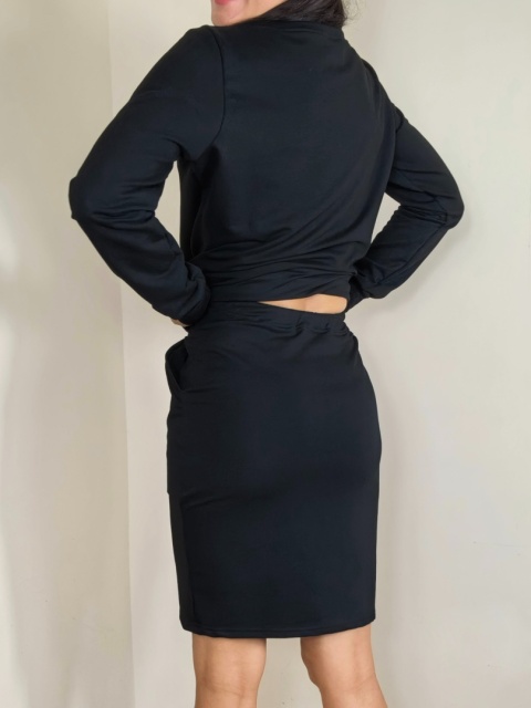 S _ spódnica MOLI _ dresówka czarna