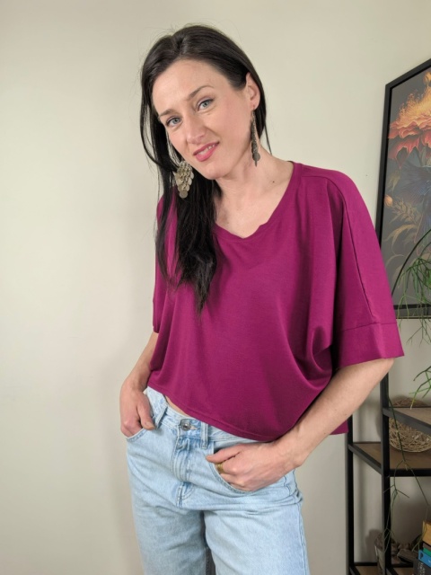 OFELIA _ karminowa