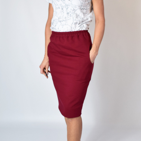 XS - LIZ _ spódnica ołówkowa _ dresówka XS - LIZ _ spódnica ołówkowa _ dresówka