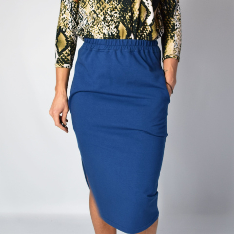 S _ LIZ _ spódnica ołówkowa z rozporkiem _ dresówka S _ LIZ _ spódnica ołówkowa z rozporkiem _ dresówka