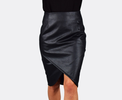 spódnica kopertowa _ ekoskóra spódnica kopertowa _ ekoskóra