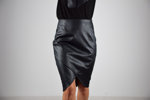 spódnica kopertowa _ ekoskóra spódnica kopertowa _ ekoskóra