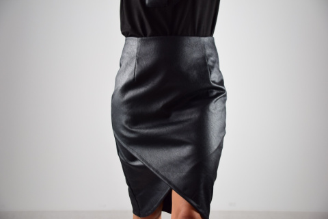 spódnica kopertowa _ ekoskóra spódnica kopertowa _ ekoskóra