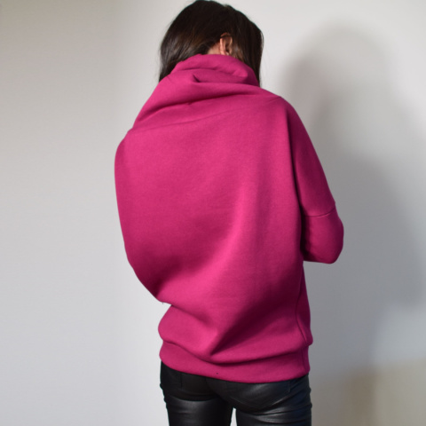 KINGA _ dresówka miś fuksja