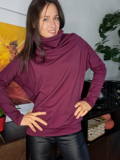 KINGA _ dresówka burgund KINGA _ dresówka burgund