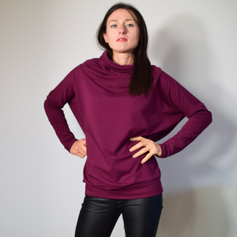 KINGA _ dresówka burgund KINGA _ dresówka burgund