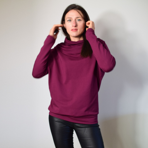 KINGA _ dresówka burgund KINGA _ dresówka burgund