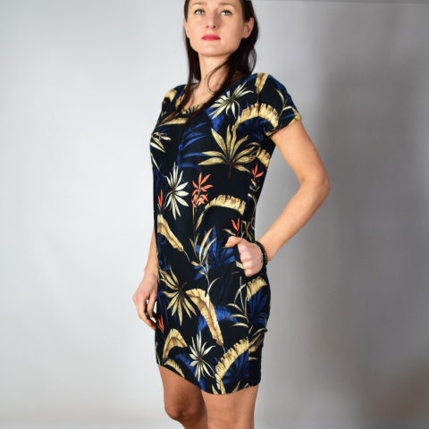 SANDRA krótki rękaw _ dzianina kimo SANDRA krótki rękaw _ dzianina kimo