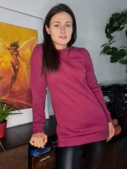 bluza _ dresówka miś fuksja