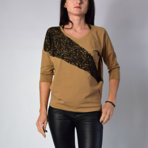 bluzka z koronką _ bawełna singiel